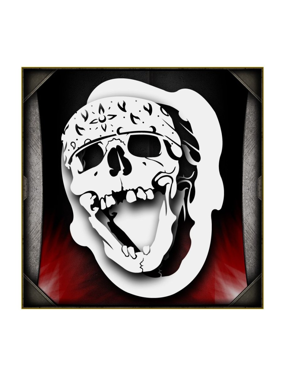 Трафареты черепов для аэрографии