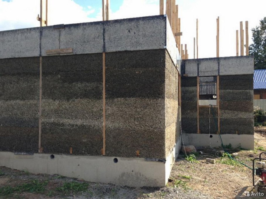 Арболит дом монолит