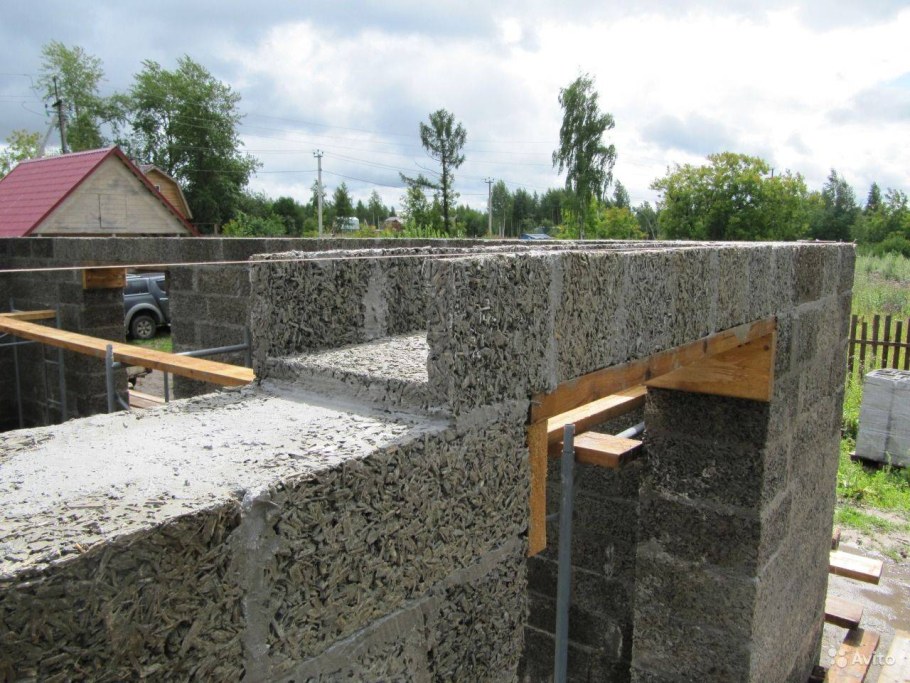 Баня из арболитовых блоков