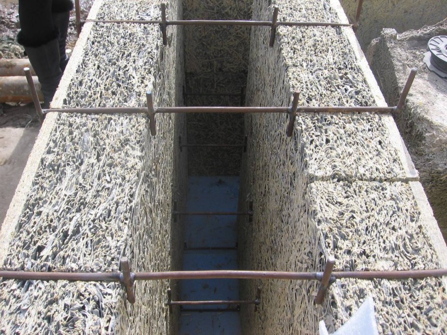 Несъемная опалубка из фибролита