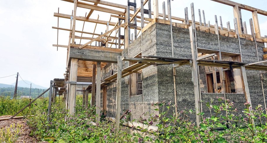 Арболит дом монолит