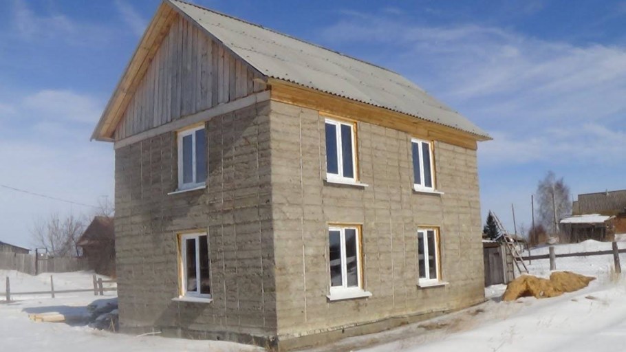 Дом из арболита заливной