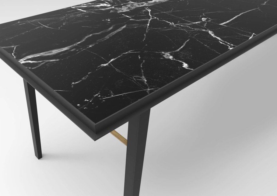 Стол 29 Black Marble черный мрамор м-City, шт