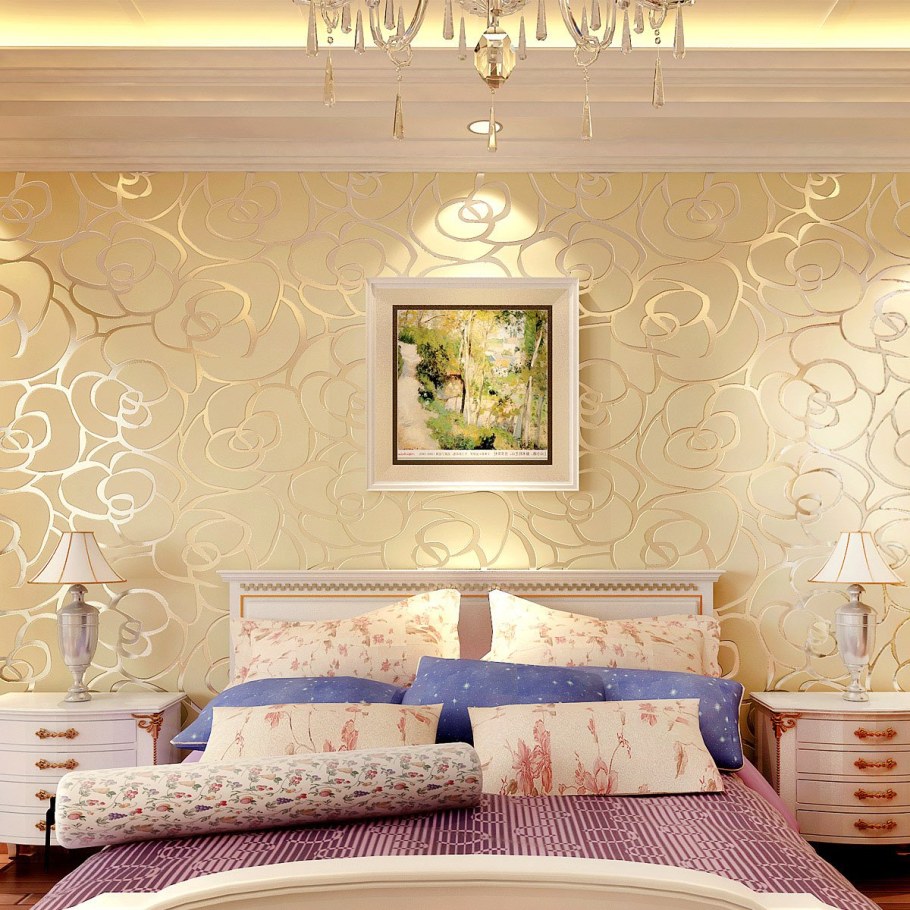Обои на стену в спальню
