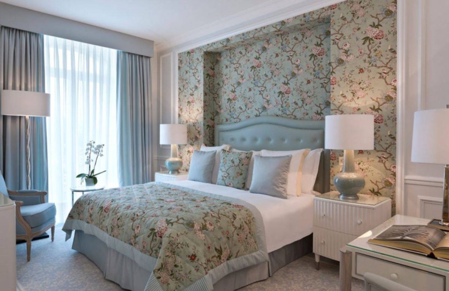 Расцветки обоев для спальни