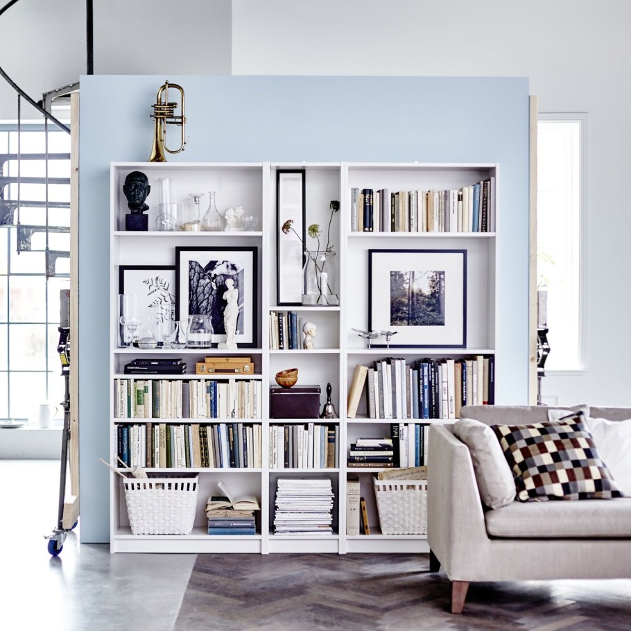 Серия Билли икеа в интерьере