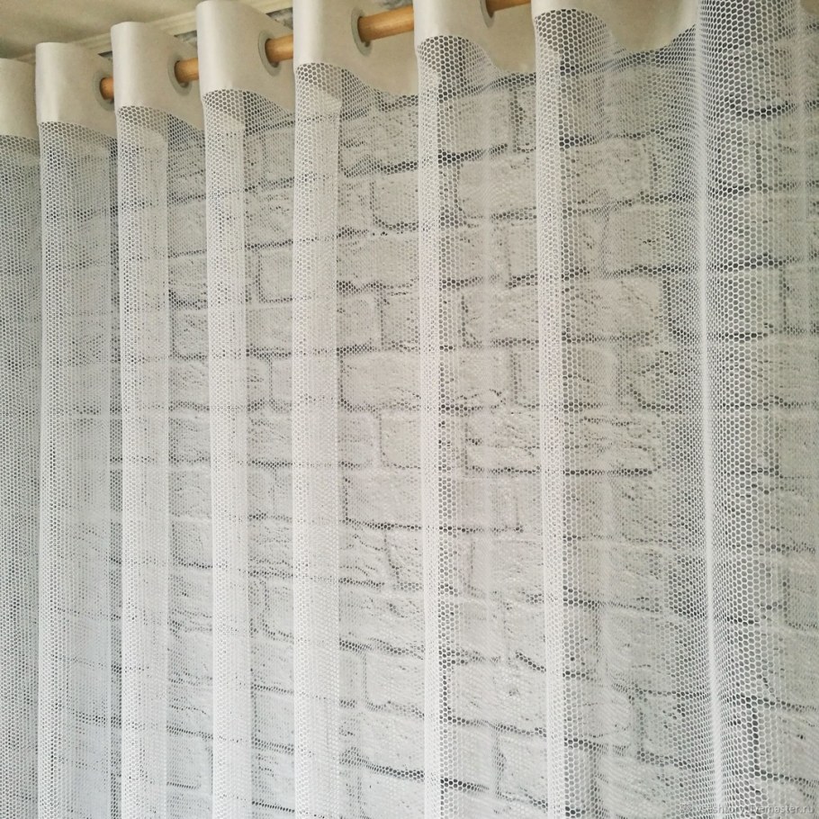 Тюль сетка в интерьере