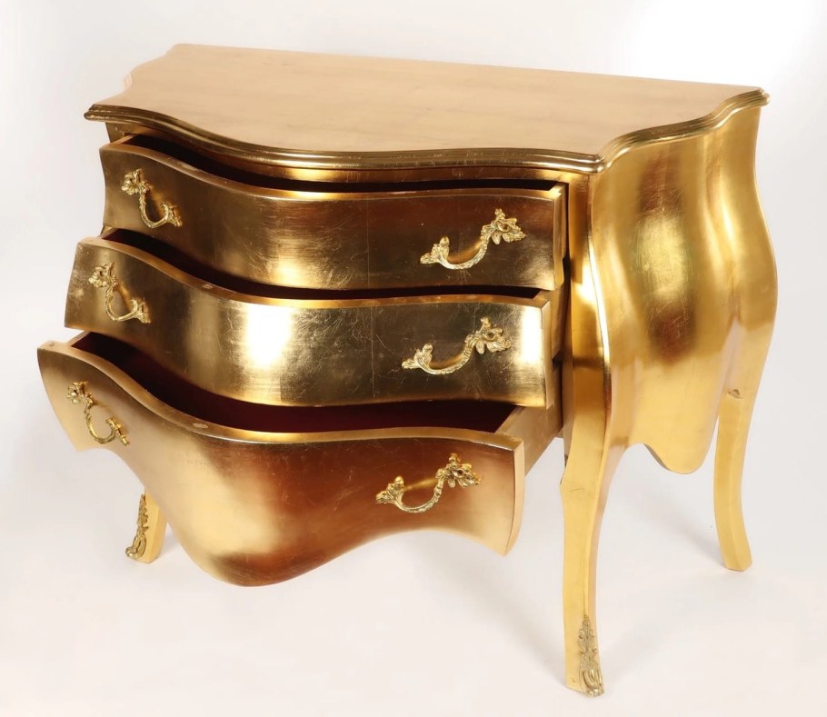 Комод Барокко золотой