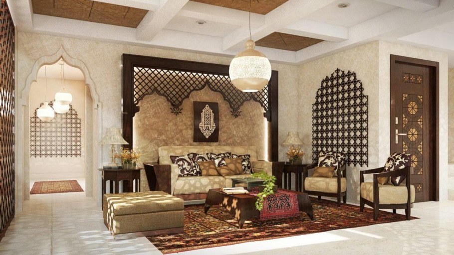 Кессонированные потолки в марокканском стиле