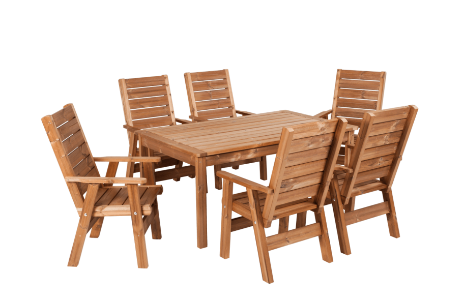 Набор деревянной садовой мебели