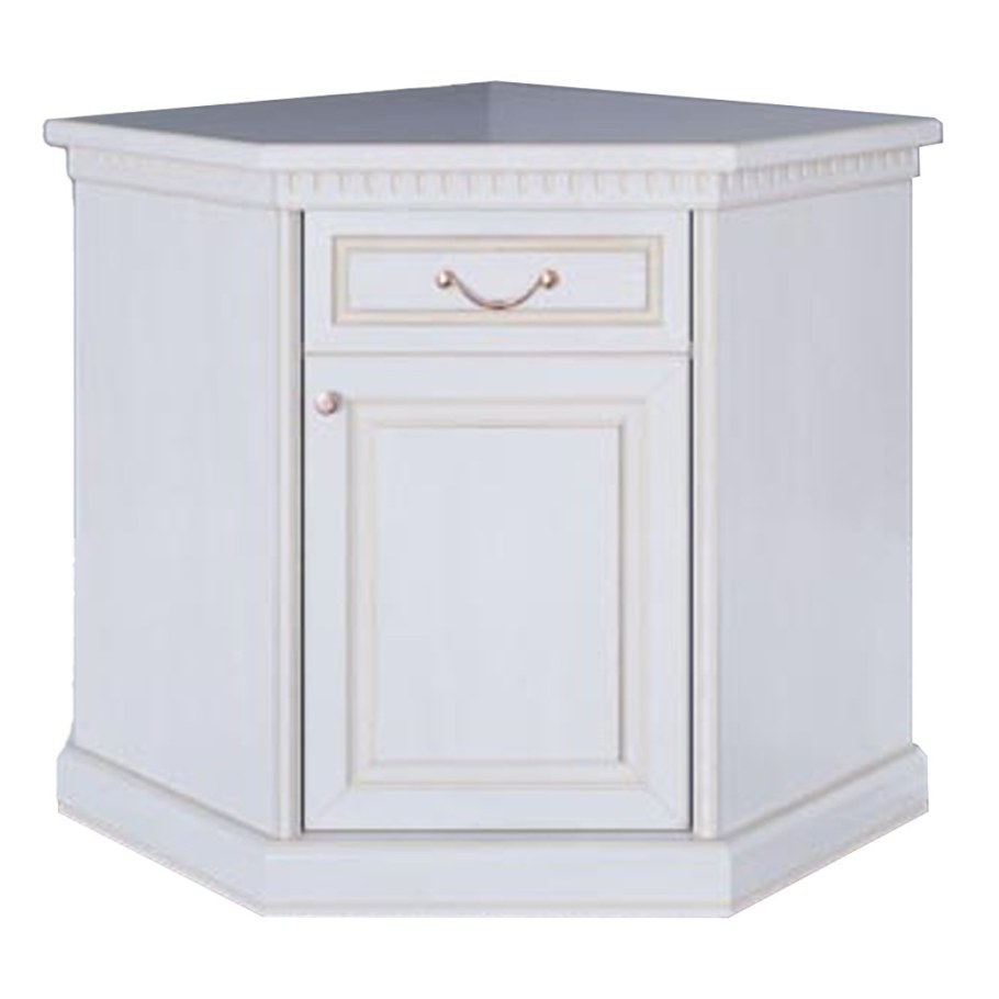 Комод белый с тремя дверцами