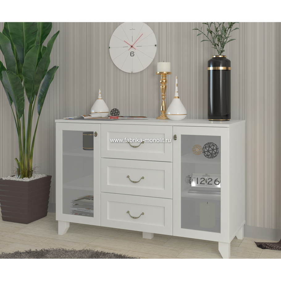 Тумба s320-komn1d1s -p белая