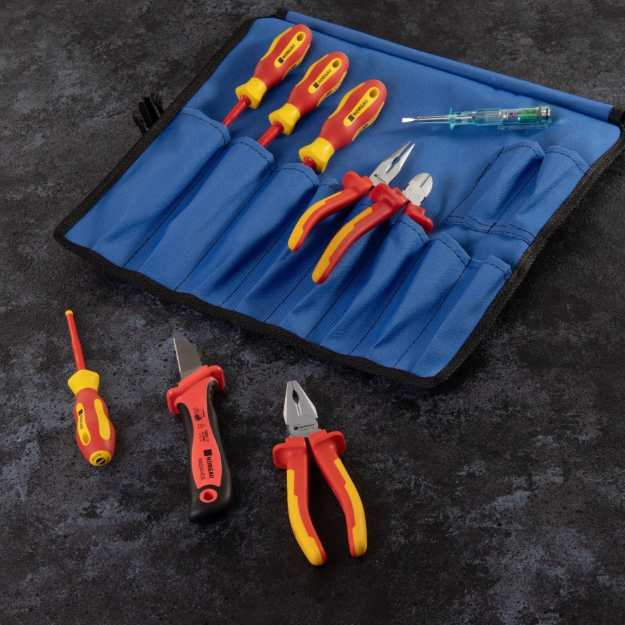 Набор губцевого инструмента 6 предметов NORGAU 4011054+сумка