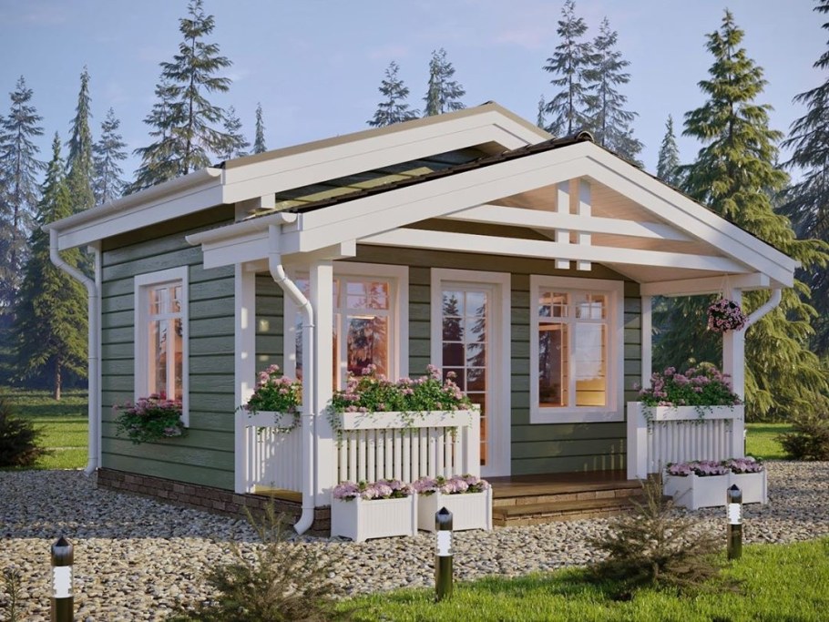 Маленький каркасный дом