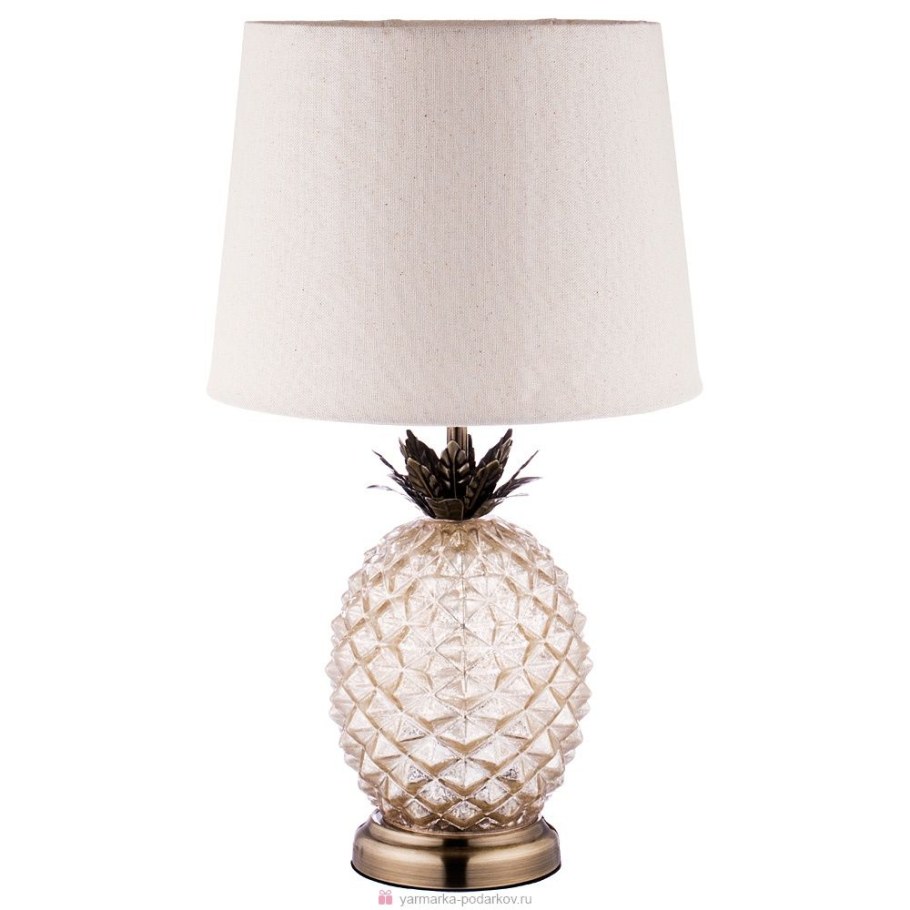 Светильник настольный с абажуром ананас 47х28 см патрон е27 артикул: 134-208