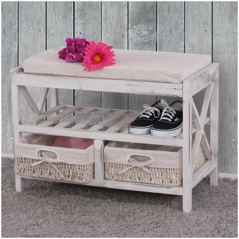 Полка для обуви в стиле Прованс