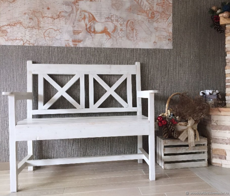 Скамейки Прованс деревянные