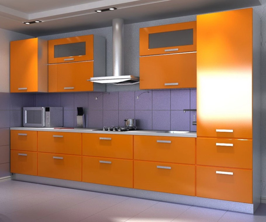 Оранжевая кухня