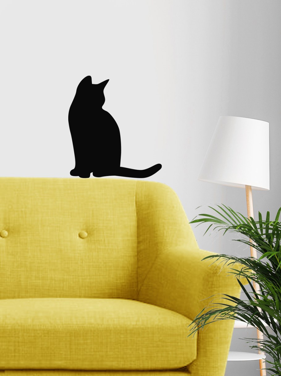 Кошка чёрная интерьер ваза