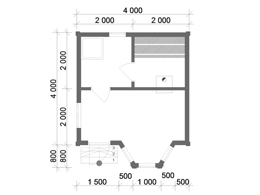 Баня из газобетона проекты 4х6