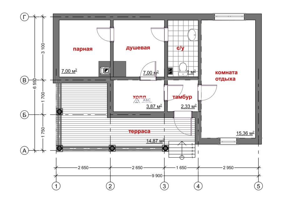 Баня из газобетона проекты 6х8 одноэтажный
