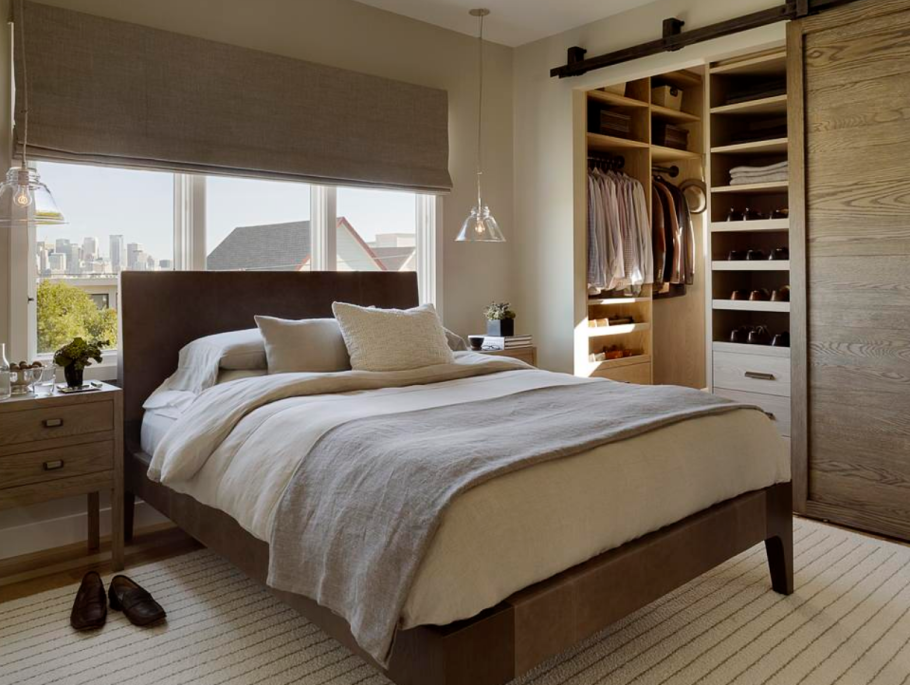 Спальня с гардеробной