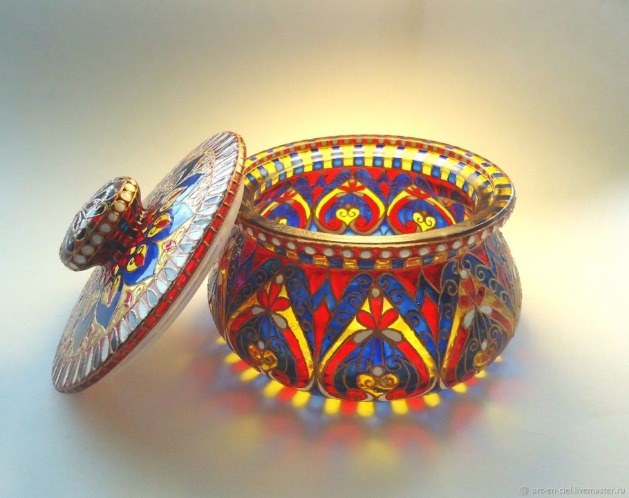 Роспись стеклянной посуды