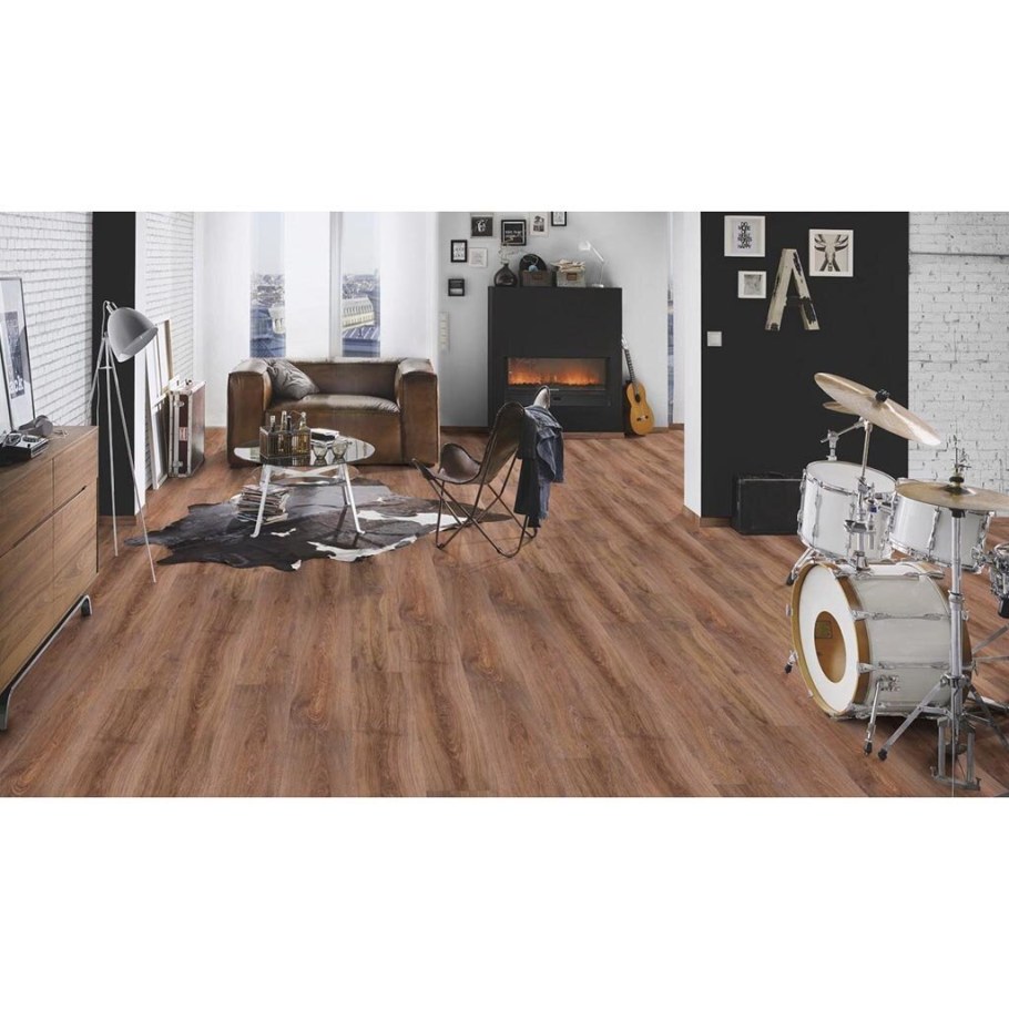 Ламинат Кроношпан Castello Classic 3351 "дуб каньон черный" (1285х192х8мм, 2,22 кв.м.)