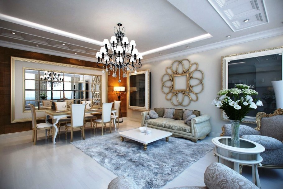 Кессонные потолки Неоклассика