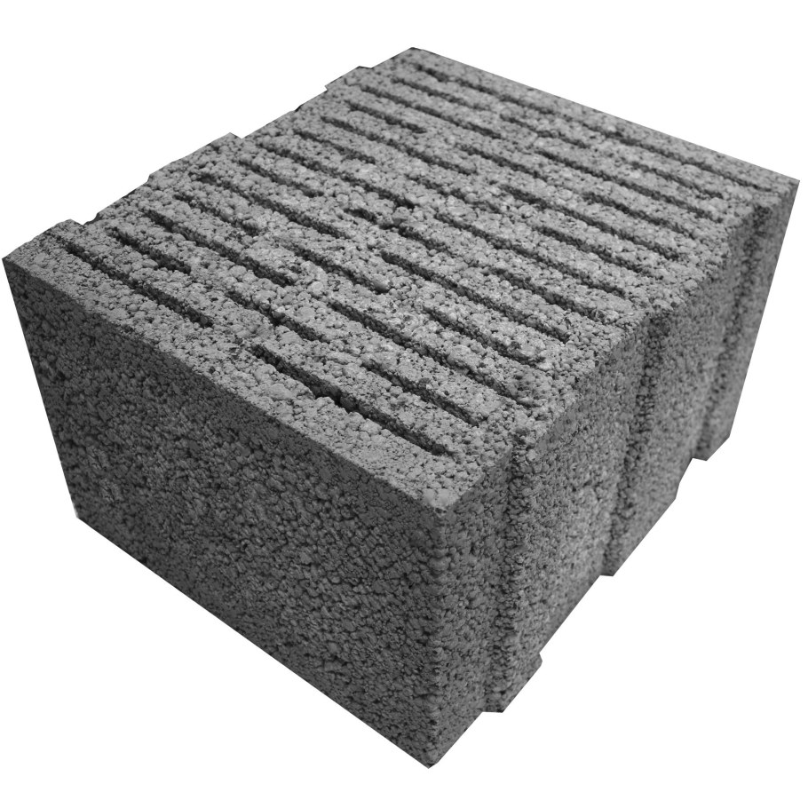 Блок стеновой керамзитобетонный (СКЦ) 390x190x188 мм