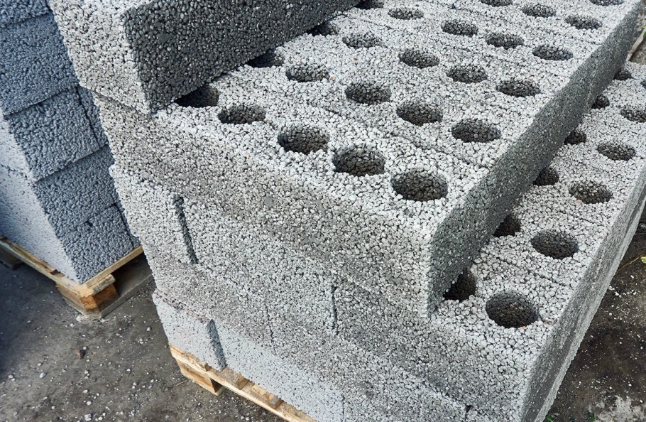 Керамзитобетонный блок 190х188х390 вент