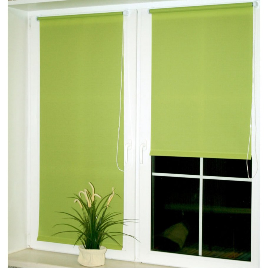 Рулонные шторы Симпл зеленый