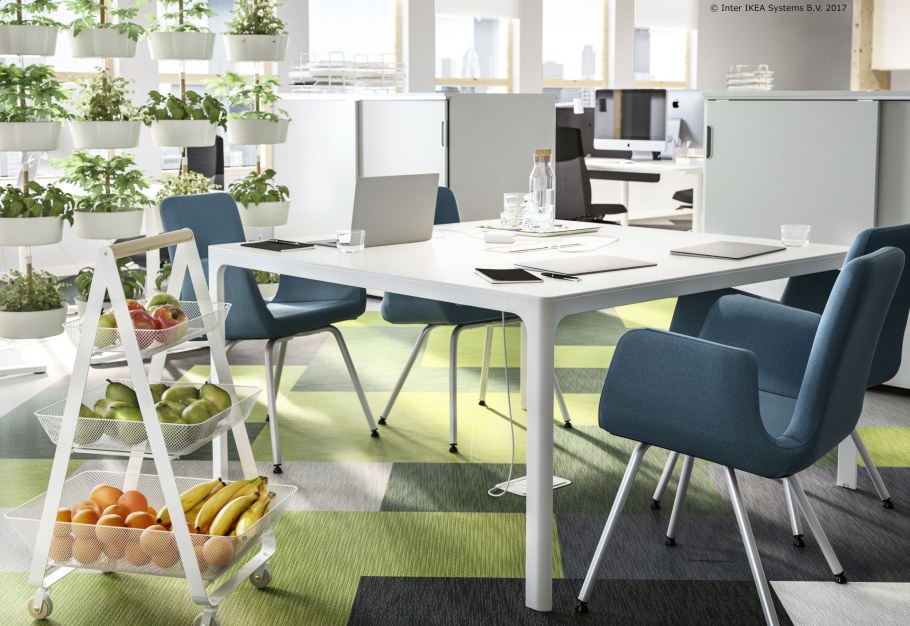 Стол с перегородкой в офис икеа