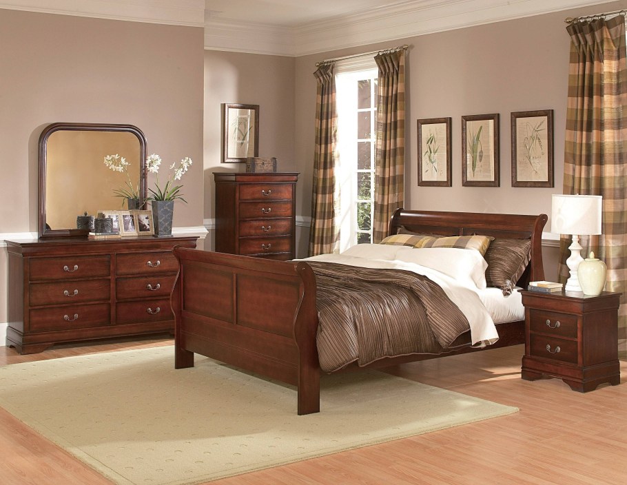 Мебель цвета орех в интерьере