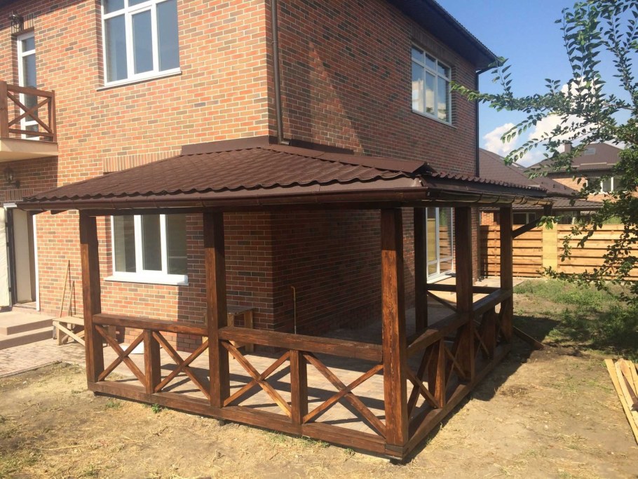 Беседка пристройка