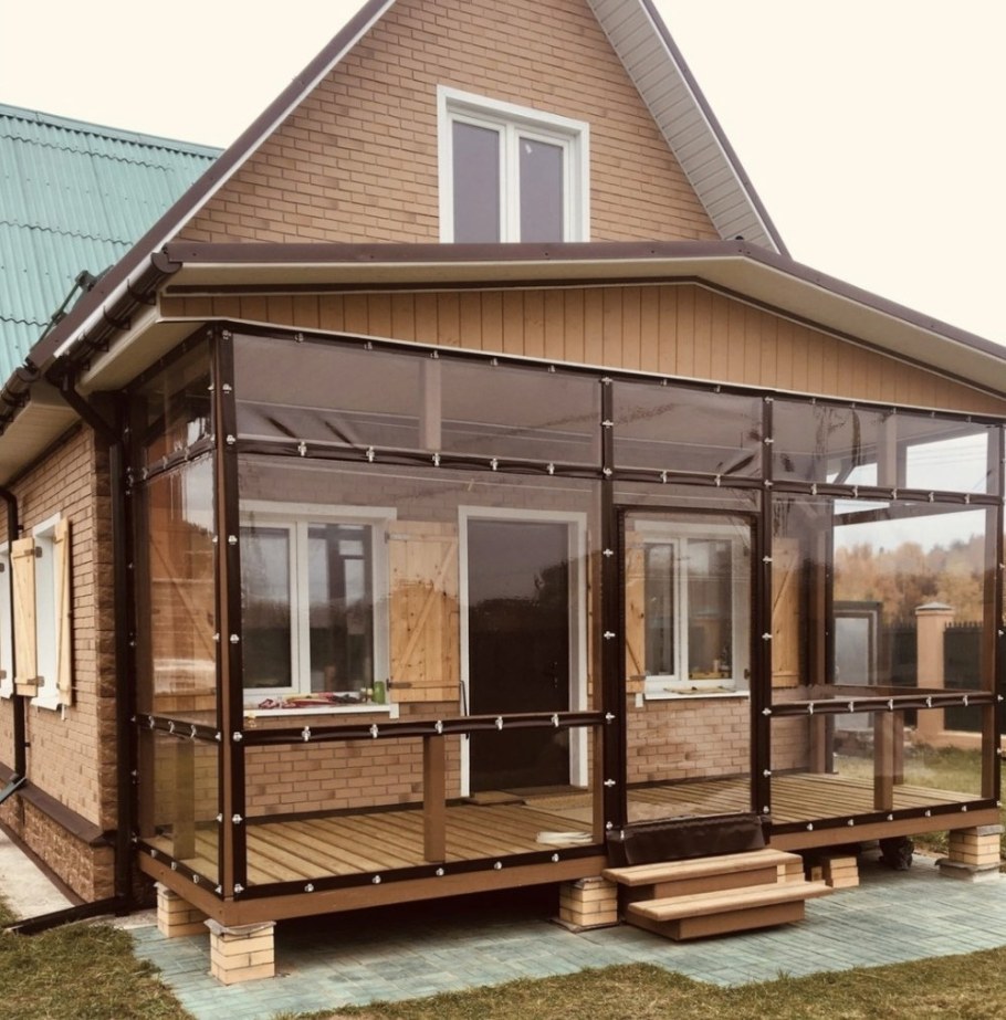 Веранда к дому проекты
