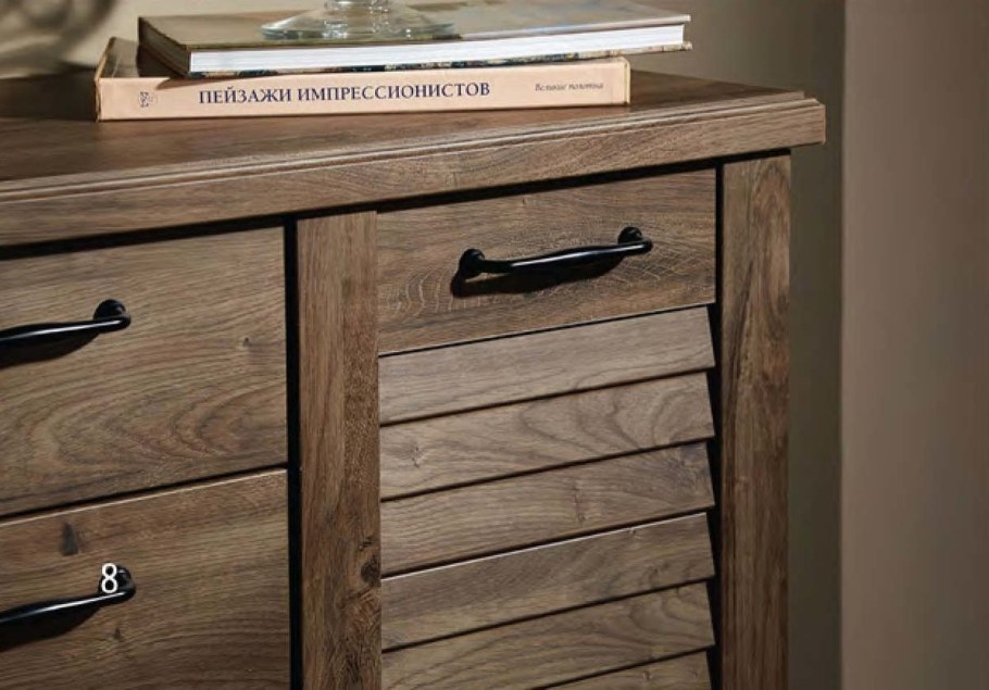 Спальня Кантри орех Рибек темный