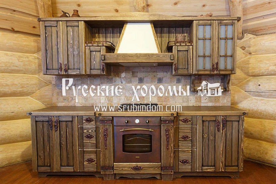 Деревянные кухни под старину