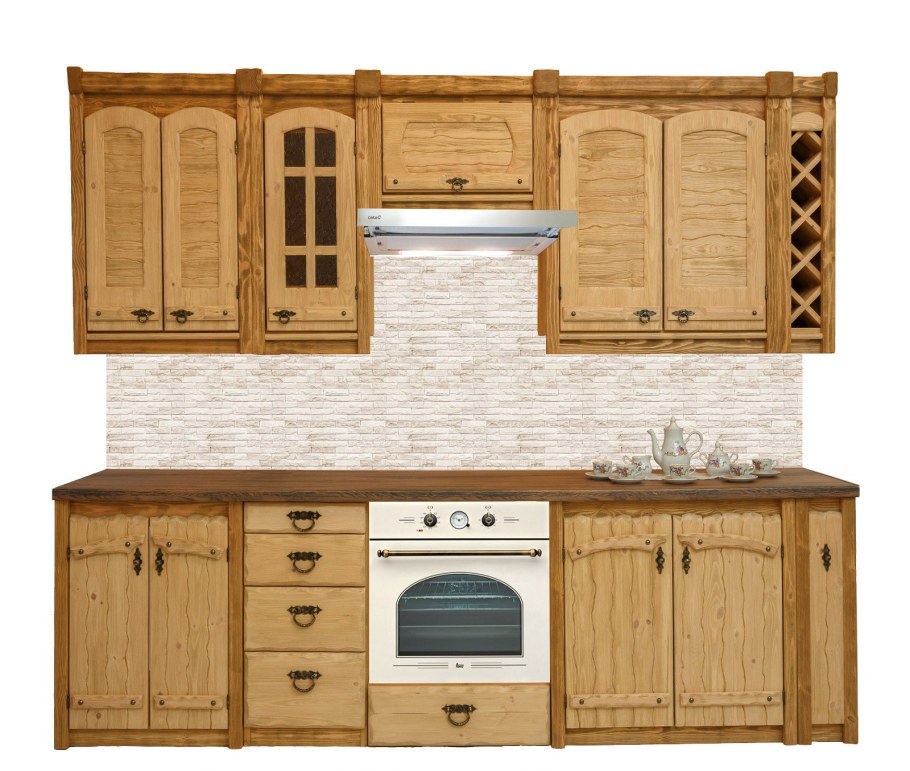 Кухня из массива сосны