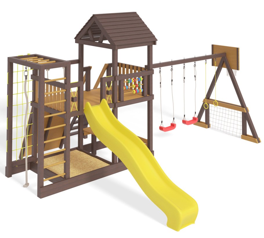 Спортивная площадка с домиком