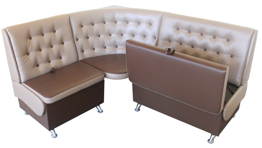 Кухонный уголок с высокой спинкой