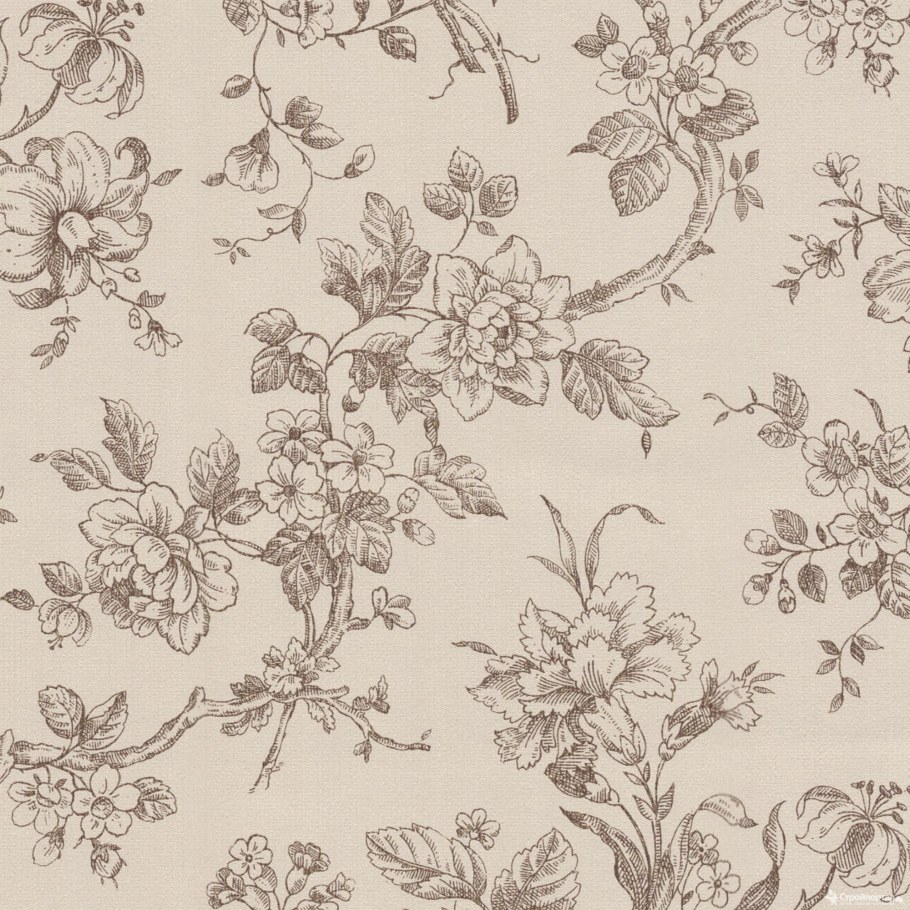 Обои на бумажной основе Ecostyle «жуи 2», 0.53x10.05 м, цвет бежевый