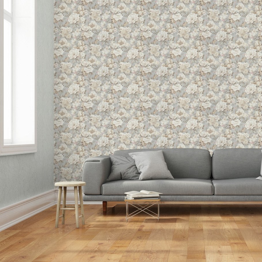 Обои флизелиновые Malex Design Космо 5 серые 1.06 м 4120-5