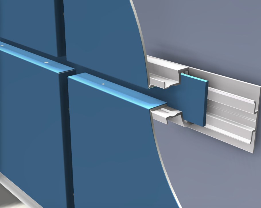 Кассеты алюкобонд узлы крепления