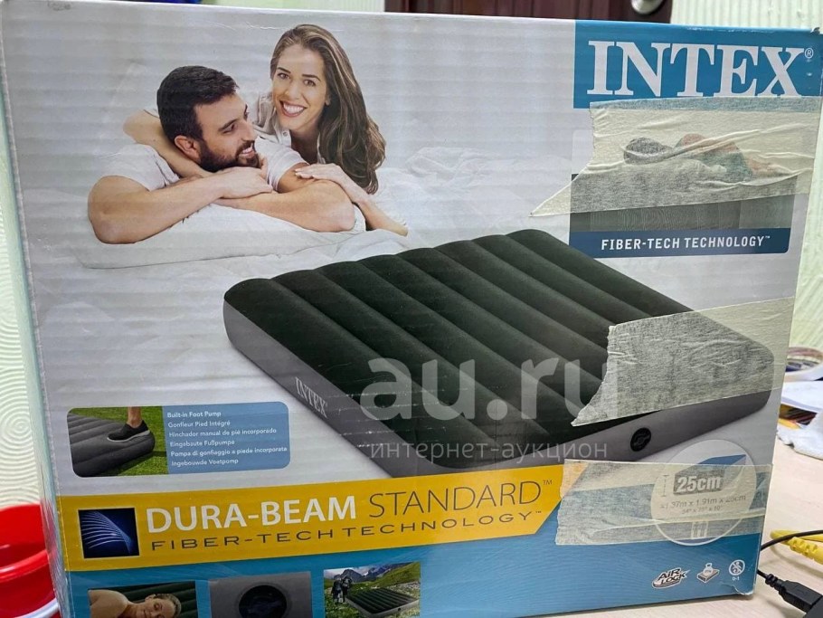 Кровать надувная с лагами походная