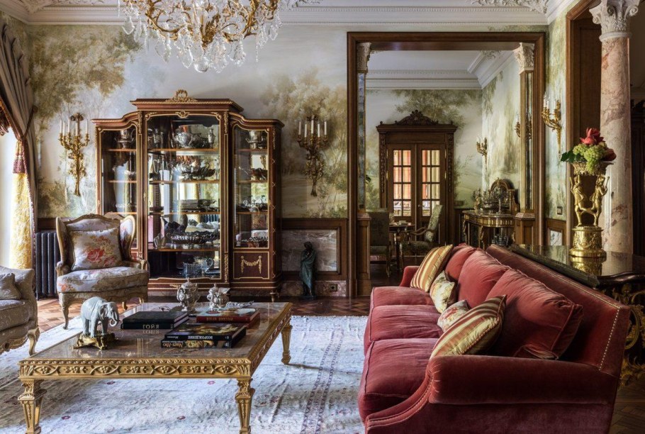 Гостиная в стиле шебби Шик и Прованс