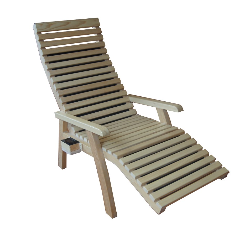 Шезлонг для бани деревянный