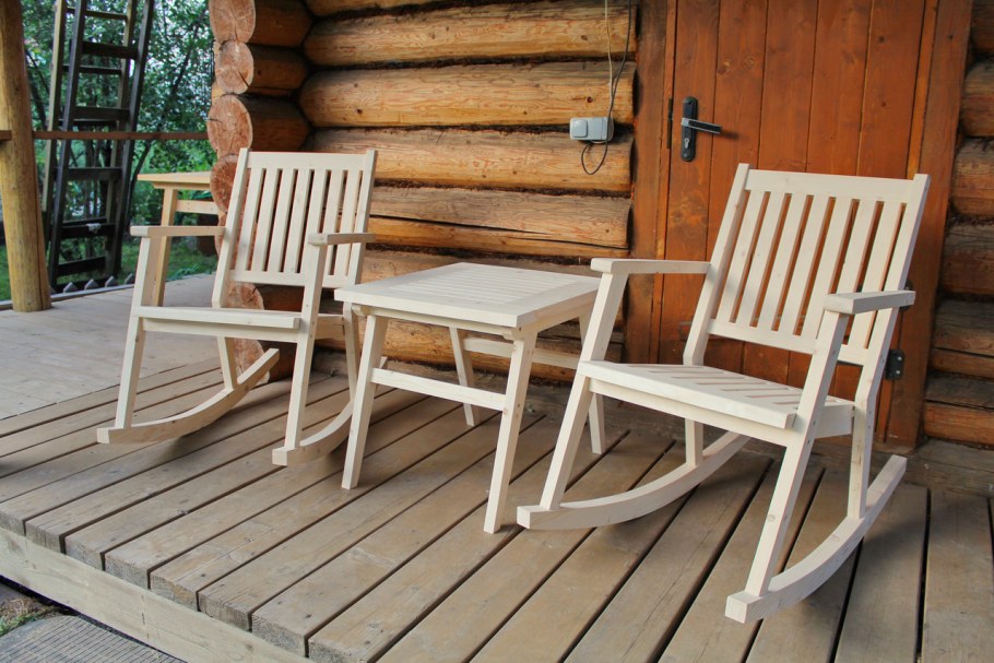 Кресло-качалка садовое Interlink Оливер Соло, сосна, 95 х 68 х 100 см