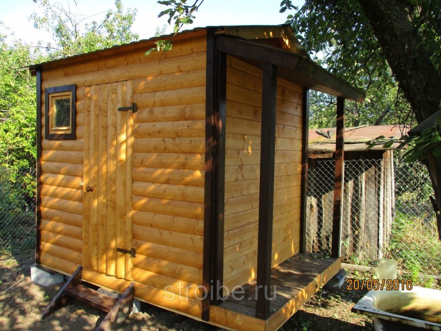 Хозблок с душем и туалетом