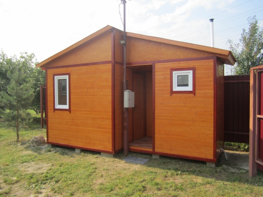 Душ туалет хозблок под одной крышей